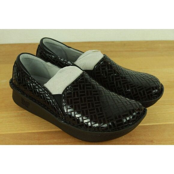Women's Alegria, Debra Professional Slip On Shoe Score Black Size 9 - Picture 1 of 9